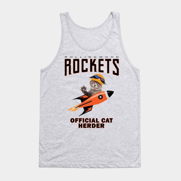 Rockets Swim Team Cat Herder Tank Top by robotface